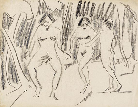 Ernst Ludwig Kirchner - Chalk drawing
