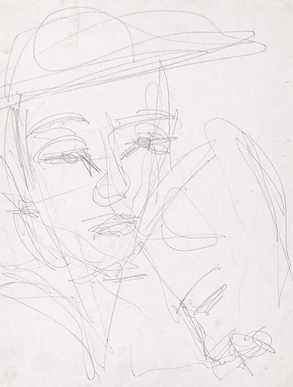 Kirchner, Ernst Ludwig - Pencil drawing