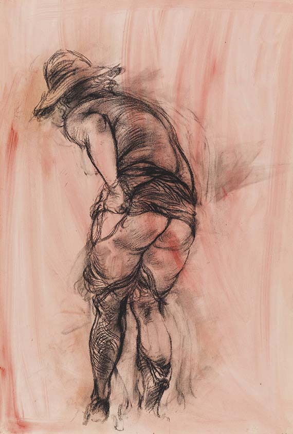 Grosz, George - Charcoal drawing