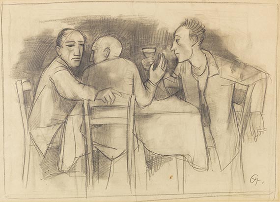 Hofer, Karl - Pencil drawing