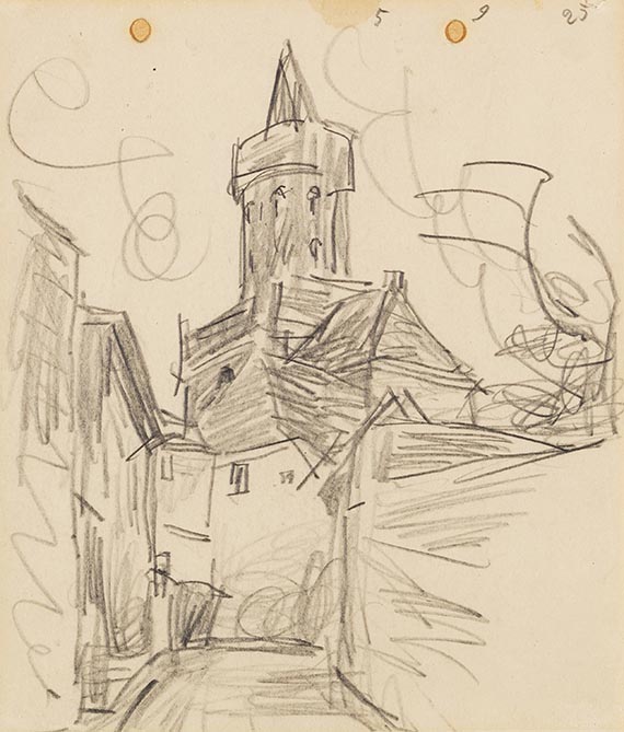 Lyonel Feininger - Pencil drawing